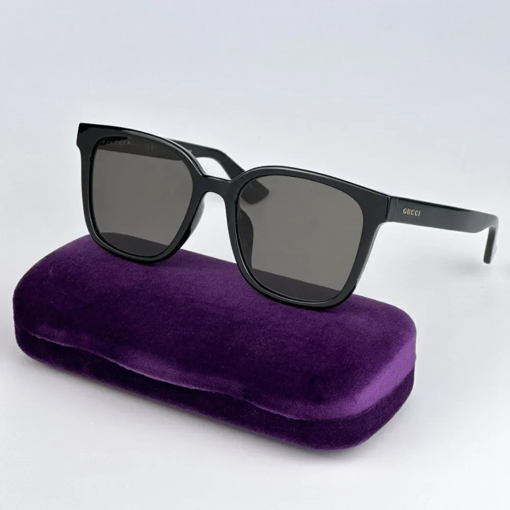 SALE! NEW Gucci GG1346SK 002 Black Brown Polarized Square Unisex Sunglasses